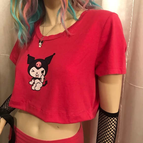 Adorable y2k hoodie crop top and necklace set🤩❤️ - Picture 6 of 17